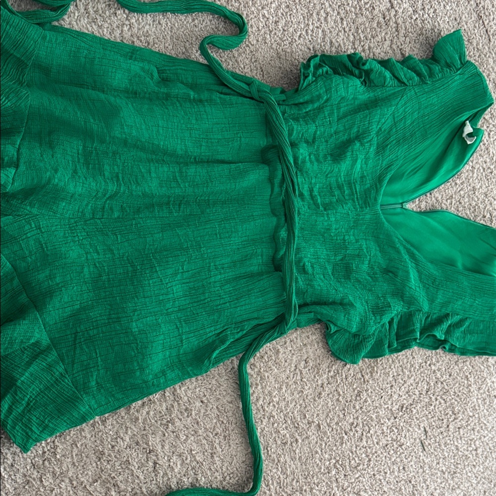 Vibrant Green Jumpsuit shorts